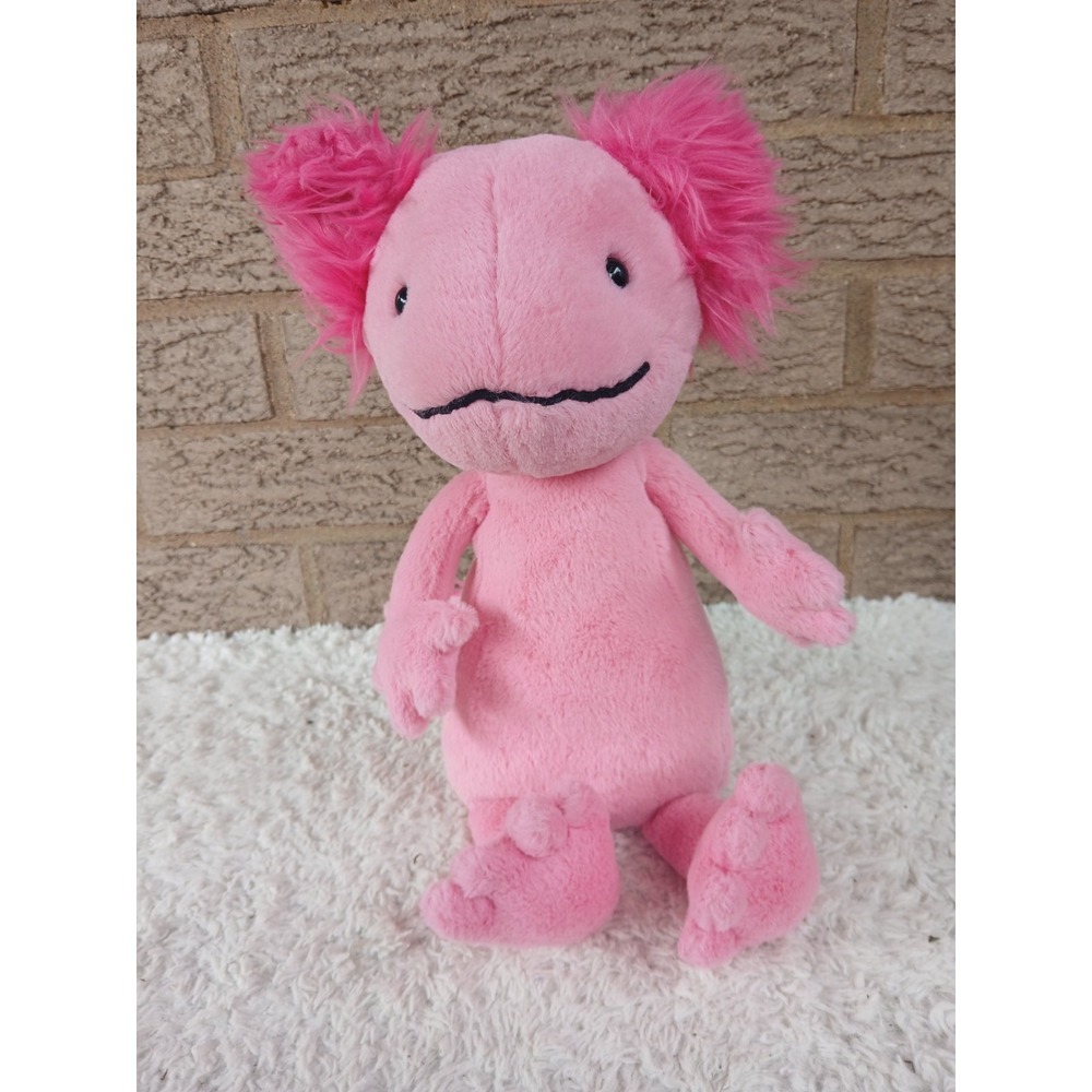 Jellycat Alice Axolotl Stuffed Plush 14in Bright Pink